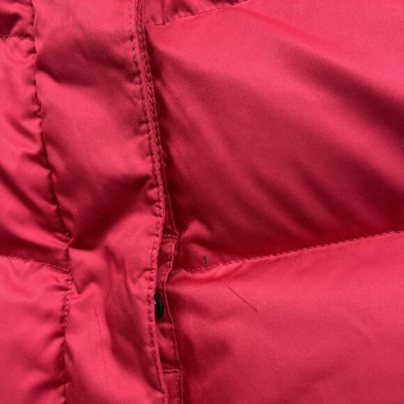Lole Parka Winter Quilted Coat Hooded Fur Trim Women’s Size XS Cherry Red / Pink - Picture 7 of 16